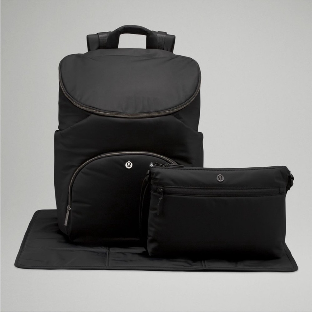 Lulu lemon Black Diaper Bag NWT brand new never used
